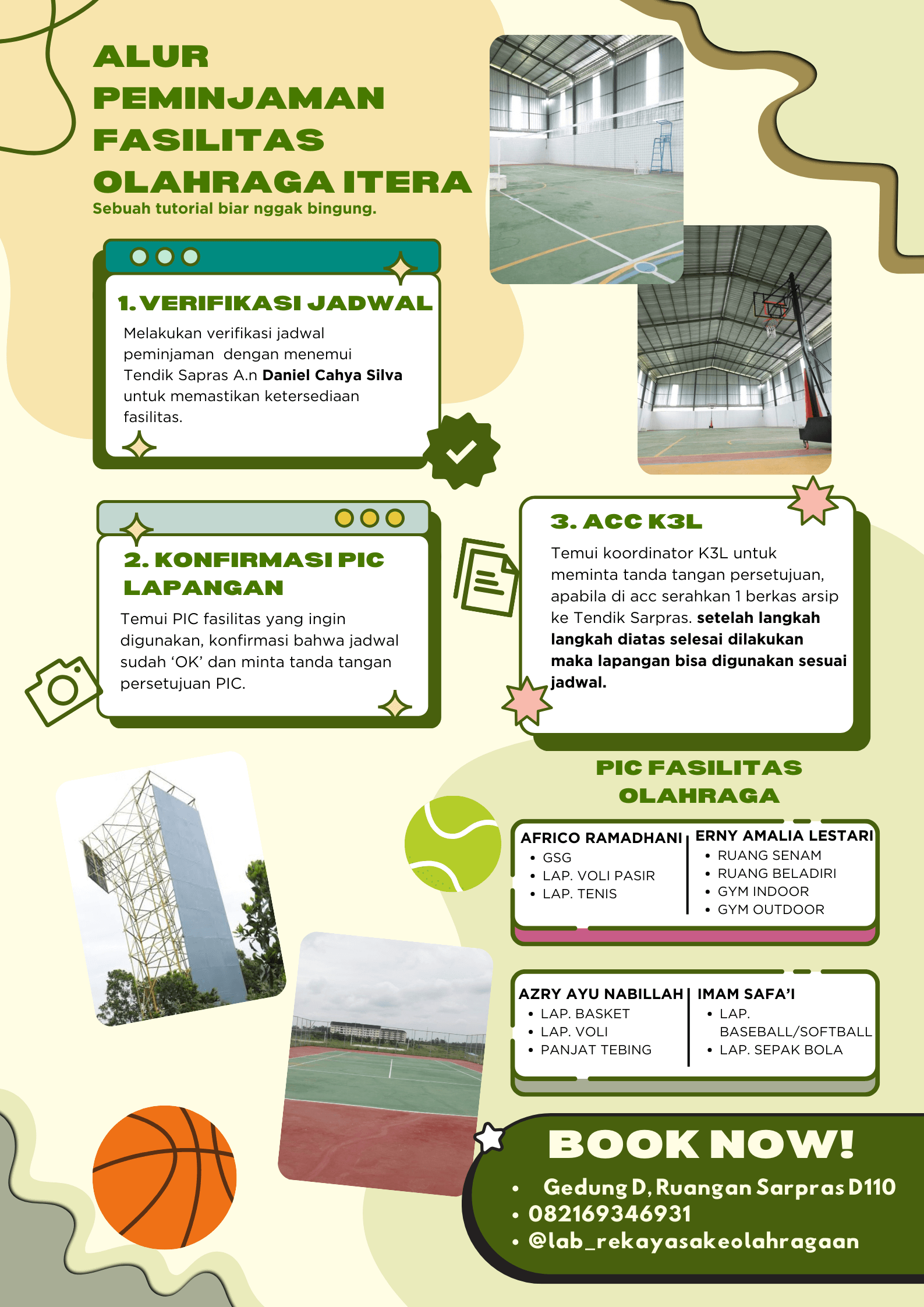 Tata Cara Peminjaman Fasilitas Olahraga Institut Teknologi Sumatera (ITERA)